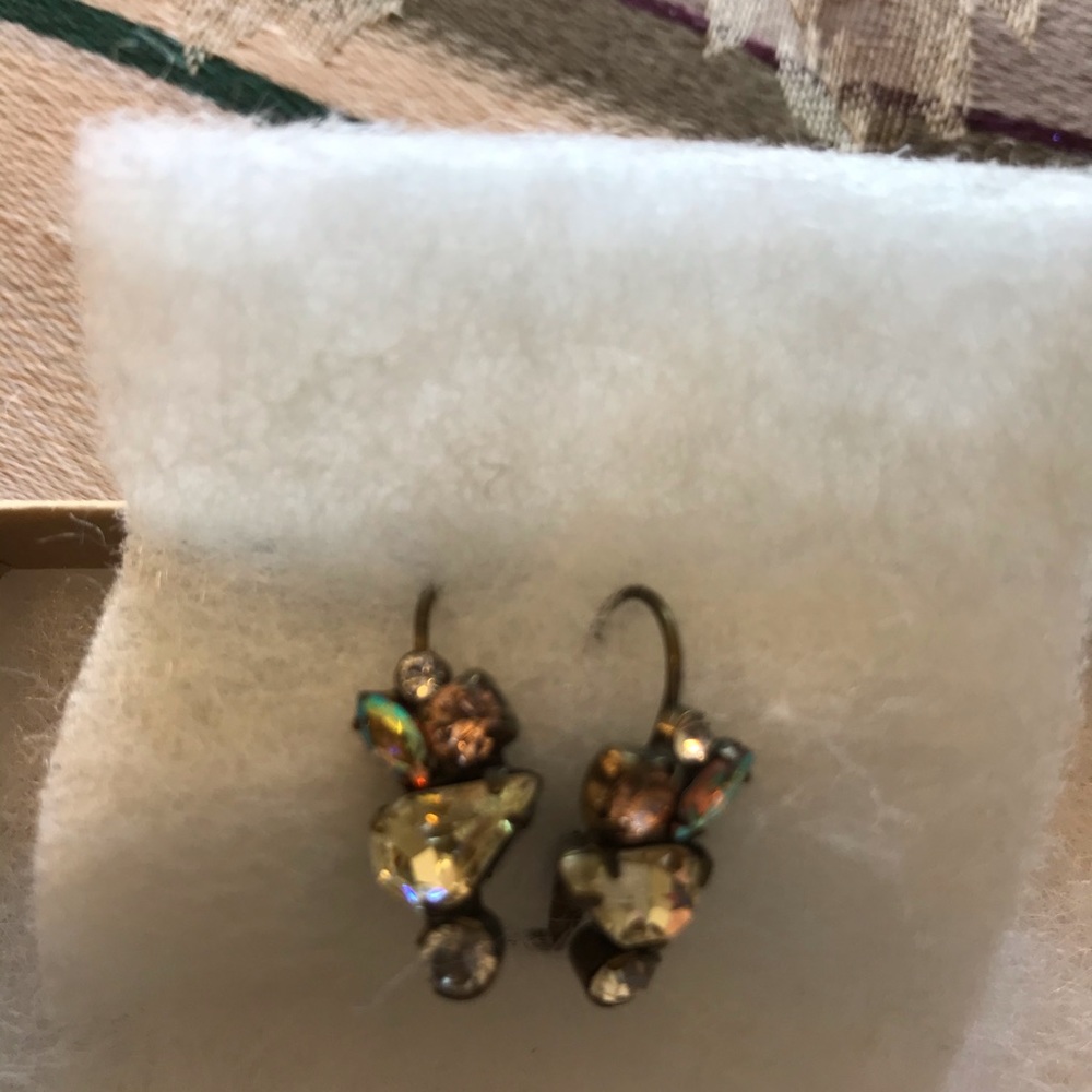 Sorelli Crystal Earrings citrine